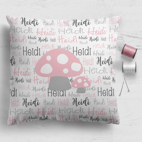 Typographic Cushion Panel - 18"x18" - Cursive