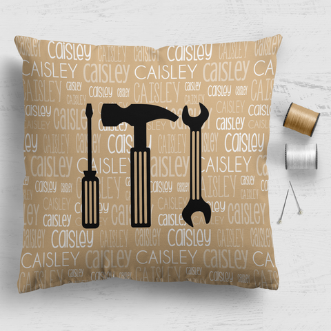 Typographic Cushion Panel - 18"x18" - Print Shaded