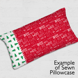 Christmas Pillowcase Panel - Christmas Typographic