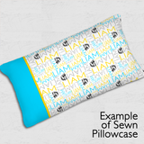 Nested Image Pillowcase Panel - Block Upper