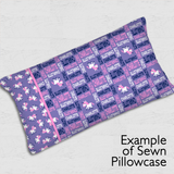 Stacked Image Pillowcase Panel - Modern Upper Bold