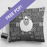 Hidden Zipper Cushion PDF Pattern