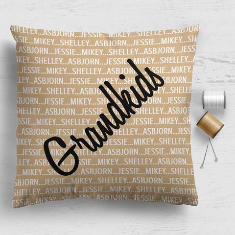 Family Cushion Panel - Grandkids
