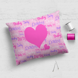 Typographic Cushion Panel Pair - 13.5"x18" - Cursive
