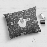 Typographic Cushion Panel Pair - 13.5"x18" - Print Shaded