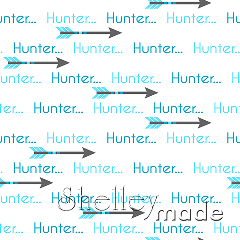 ShelleyMade Personalised Name Design Fabric Arrow Design