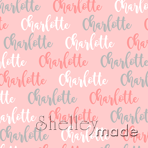 ShelleyMade Personalised Name Design Fabric Brush