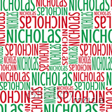 ShelleyMade Personalised Name Design Fabric Christmas Nested White