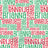 ShelleyMade Personalised Name Design Fabric Christmas Nested White