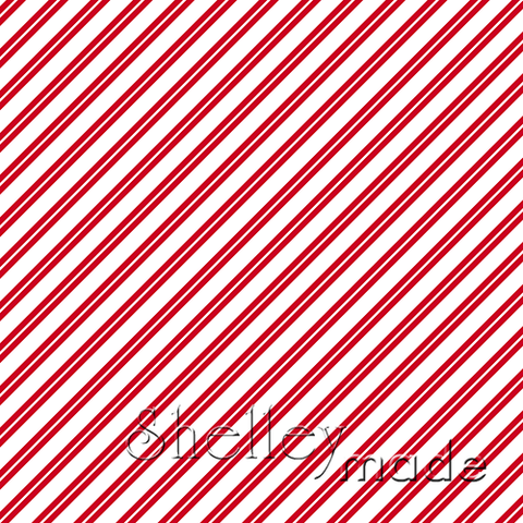 Christmas Coordinate - Candy Cane Stripe Reverse