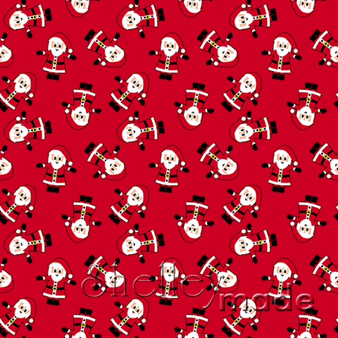 Christmas Coordinate - Santa Scattered Red