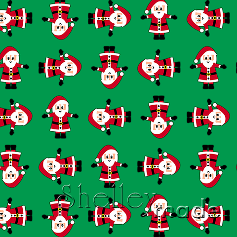 Christmas Coordinate - Santa Structured Green
