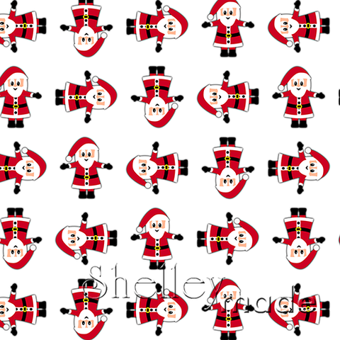 Christmas Coordinate - Santa Structured White