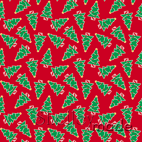 Christmas Coordinate - Tree Scattered Red