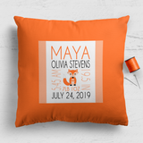 Birth Cushion Panel - Nested Image - 18"x18" - Block Upper