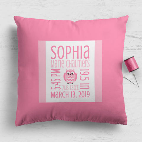 Birth Cushion Panel - Nested Image - 18"x18" - Classic