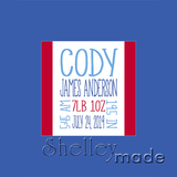 Birth Cushion Panel - Nested - 18"x18" - Slender Upper