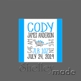 Birth Cushion Panel - Nested Image - 18"x18" - Slender Upper