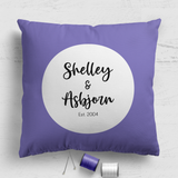 Couple Cushion Panel - Circle - 18"x18" - Stroke