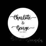 Couple Cushion Panel - Circle - 18"x18" - Swash