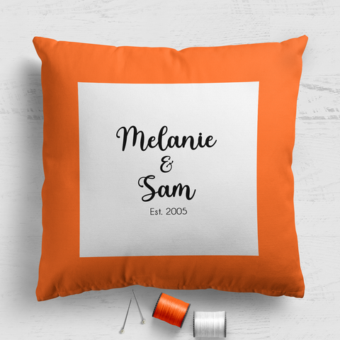 Couple Cushion Panel - Square - 18"x18" - Flourish