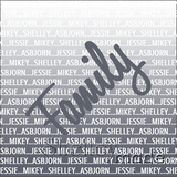 Family Cushion Panel - Ombre Family