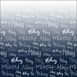 Cushion Panel - Ombre Typographic Cursive 18"x18"