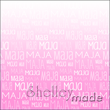 Cushion Panel - Ombre Typographic Print 18"x18"