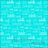 Typographic Cushion Panel - 18"x18" - Cursive Shaded
