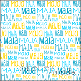 Typographic Cushion Panel - 18"x18" - Print