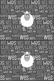Typographic Cushion Panel Pair - 13.5"x18" - Print Shaded