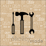 Typographic Cushion Panel - 18"x18" - Print Shaded