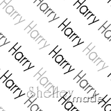 ShelleyMade Personalised Name Design Fabric Diagonal - Block