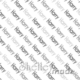 ShelleyMade Personalised Name Design Fabric Diagonal - Block