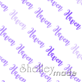 ShelleyMade Personalised Name Design Fabric Diagonal - Brush