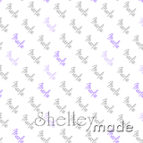 ShelleyMade Personalised Name Design Fabric Diagonal - Hand