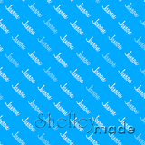 ShelleyMade Personalised Name Design Fabric Diagonal - Script