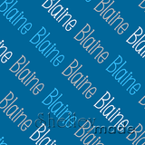 ShelleyMade Personalised Name Design Fabric Diagonal - Slender