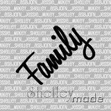 Family Cushion Panel - Family
