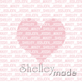 Family Cushion Panel - Reverse Heart