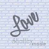 Family Cushion Panel - Love