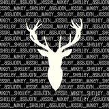 Family Cushion Panel - Stag Head