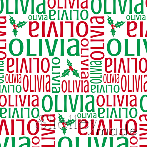 Christmas Nested Image - White