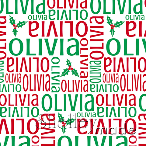Christmas Nested Image - White