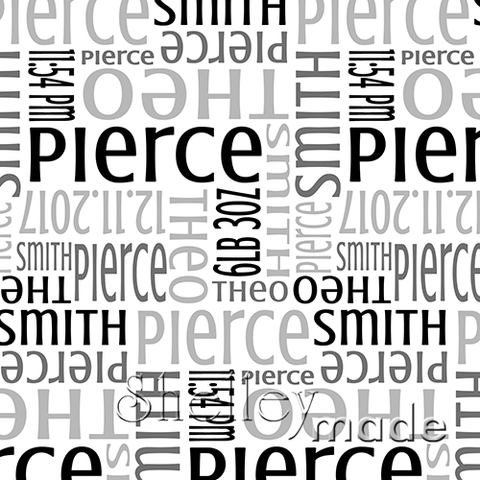 Birth Details Design - Classic