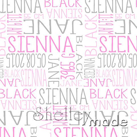 Birth Details Design - Slender Upper