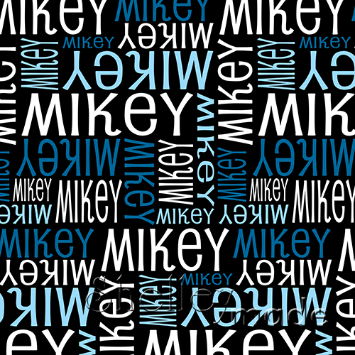 ShelleyMade Personalised Name Design Fabric Nested Design - Standard