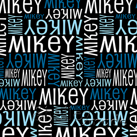 ShelleyMade Personalised Name Design Fabric Nested Design - Standard