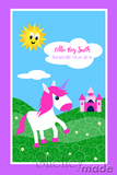 Birth Record Panel - Fairytale Unicorn