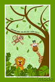 Birth Record Panel - Jungle Animal